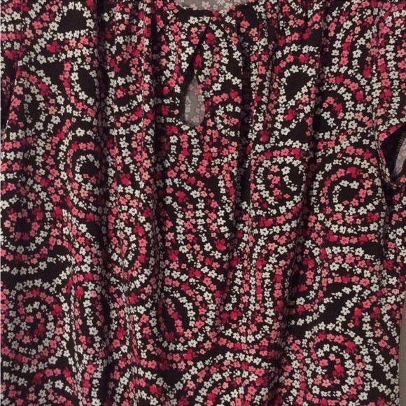 east5th Brown And Pink Floral Blouse Size Medium - Picture 3 of 10